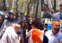 CHP'li vekiller Tanal ve Başarır eylemcilerle tartıştı