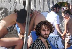 Birkan Sokullu ve Eda Gürkaynak'ın şezlong romantizmi