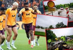 Galatasaray maçı öncesi Ljubljana'yı sel vurdu! Korkutan görüntü