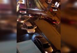 Asker eğlencesi için toplanan grup yolu trafiğe kapattı