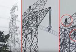 Sevgilisine kızıp santrale çıktı! Genç kadından akılalmaz hareket