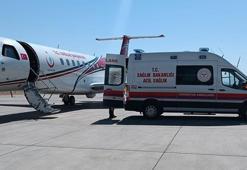 3 günlük Gülistan bebek ambulansla uçakla İstanbul'a sevk edildi
