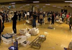 Gürpınar Balık Hali'nde ilk mezatlar gerçekleşti