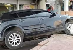 El frenini çekmeyi unuttu ortalık savaş alanına döndü! Vinç kurtardı