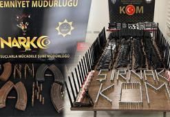 Şırnak'ta 1388 silah namlusu, uyuşturucu ve kaçak malzemeler ele geçirildi