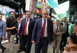 Bakan Işıkhan İzmir'de esnaf ziyaretinde bulundu