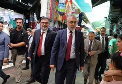 Bakan Işıkhan İzmir'de esnaf ziyaretinde bulundu