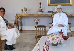 Emine Erdoğan, Malcolm X'in kızı İlyasa Şahbaz ile bir araya geldi