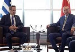 Cumhurbaşkanı Erdoğan, Yunanistan Başbakanı Miçotakis'le görüştü