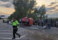 Fındık işçilerini taşıyan minibüs devrildi! Çok sayıda yaralı var