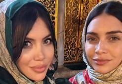 Wanda Nara ile kız kardeşi Ayasofya'da! 'Aslan yengem'