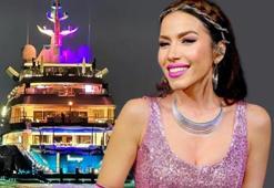 Burcu Güneş, Hintli milyarderin 500 milyon dolarlık teknesinde şarkı söyledi!