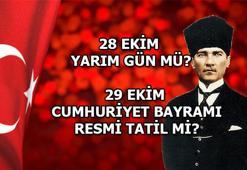 BUGÜN YARIM GÜN MÜ, 28 Ekim öğleden sonra tatil mi? 29 Ekim Pazar Cumhuriyet Bayramı resmi tatil mi? İşte 2023 Resmi tatil takvimi