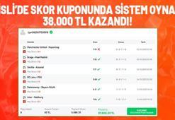 Sistemli skor kuponu yaptı, 38.000 TL kazandı!