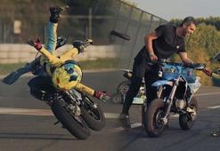 İlk kez vitesli motor kullanan minik Zayn bu kez korkuttu