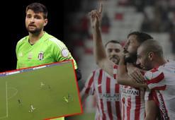 Beşiktaş'ta Ersin Destanoğlu'ndan inanılmaz hata! Antalyaspor'un yıldızı damga vurdu