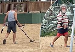 Define avcıları Alanya'da plajda: Ne bulursak kar!