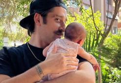 Bora Akkaş'tan minik kızıyla paylaşım: Büyüdüğü için kolumda uyuyamıyor