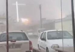 Didim’de sağanak yağış ve fırtına etkili oldu