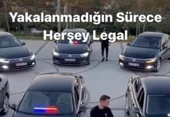 Görüntüleri sosyal medyada olay olmuştu! 'Çakarlı' magandalar yakalandı