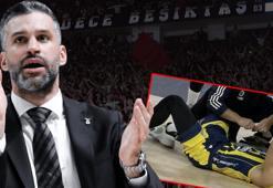 Beşiktaş - Fenerbahçe derbisinde tribünler karıştı! Yam Madar'ın kaşı açıldı