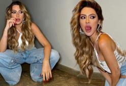 Hadise'ye yorum yağdı! 'Yerleri silerken köşede sıkışan ev hanımı pozu'