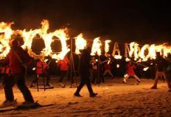 Palandöken’de sezon açıldı! Nefes kesen gösteri