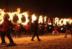 Palandöken’de sezon açıldı! Nefes kesen gösteri