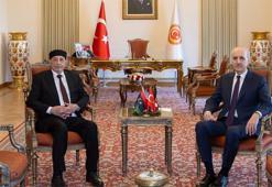 Meclis Başkanı Kurtulmuş, Libya Temsilciler Meclisi Başkanı ile görüştü
