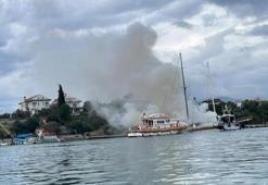 Fethiye'de gulet tekne yangını! Alevlere teslim oldu