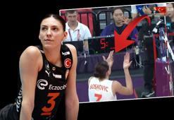 Tijana Boskovic'in tepkisi canlı yayına yansıdı! 'Bunu nasıl yaparsın?'