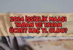 YENİ İŞSİZLİK MAAŞI 2024 NE KADAR? İşsizlik maaşı kaç liraya yükseldi? En düşük, en yüksek işsizlik maaşı kaç lira oldu?