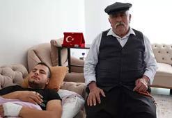 '74 torunum var, 5 tanesi cephede'