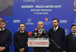 Bakan Uraloğlu açıkladı: Bakırköy-Kirazlı Metro Hattı'nda geri sayım