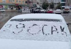 Çerkezköy beyaza büründü! Sürücüler zor anlar yaşadı