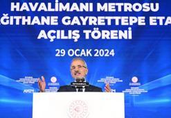 Gayrettepe-Kağıthane Metro Hattı açıldı! Bakan Uraloğlu: Seyahat süresi 30 dakika olacak