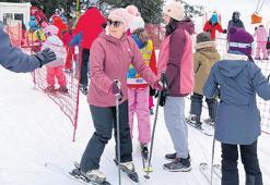 Kayağa koştuk kaplıca daveti geldi