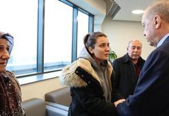 Erdoğan, helikopter kazasında yaralanan teknisyenin ailesi ile görüştü