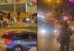 Başakşehir'de caddeyi trafiğe kapatan 6 araç sürücüsüne ceza yağdı