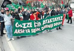 Fatih’te Filistin yürüyüşü