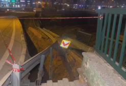 Bursa’da harfiyat kazısı sırasında yol çöktü