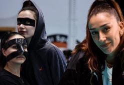 Eczacıbaşı'nda eğlenceli anlar! Hande Baladın 'Zorro' oldu
