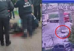 Hafif ticari aracın çarptığı bekçi ağır yaralandı; o anlar kamerada