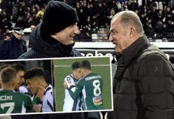 Dev randevuda Terim avantajı kaptı! Bakasetas çıldırdı, rakibinin boğazını sıkıp tokat attı