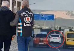 İzmir’de makas atan maganda yakalandı