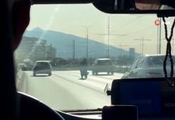 Tek tekerle ölüm oyunu kazayla bitti