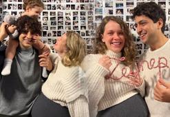 Ece Çeşmioğlu'ndan mutlu aile pozu