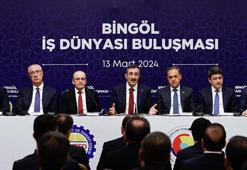 Cevdet Yılmaz ve Bakan Şimşek Bingöl'de iş insanları ile bir araya geldi