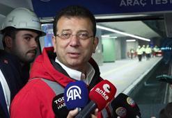 İmamoğlu, Ümraniye - Ataşehir - Göztepe metro hattının test sürüşüne gerçekleştirdi