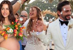 Ahmet Kural'ın eşi Çağla Gizem Şahin'den karnı burnunda pozlar